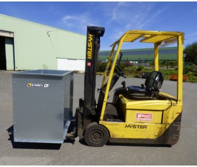 Benne à déchets galvanisée pour tête rotative