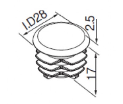 Bouchons plastique pour structure tubulaire