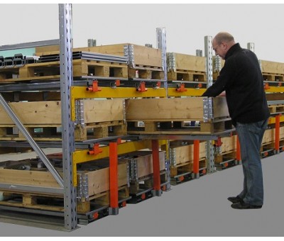 Devis Tiroir sur lisses de rayonnage, extractible à 70%