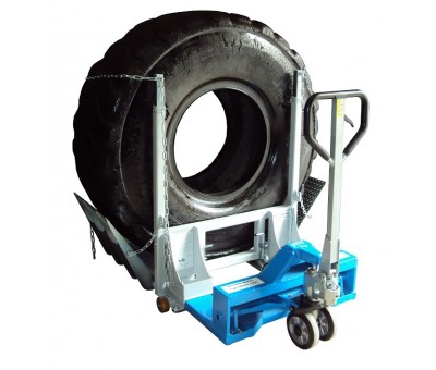 Chariot lève roue pour engin TP carrière manutention Master Wheel