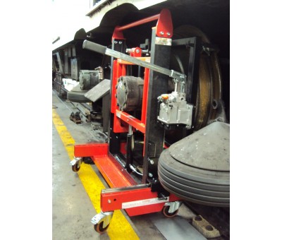 Chariot lève roue fer de sécurité pour métro tramway