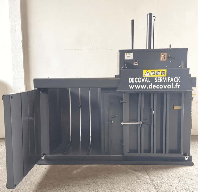 Presse à balles double coffre 2x75 kg pour tri sélectif V75D