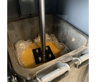 Comparateur Tasseur de poubelle pour conteneur 2 roues 180 à 240 litres TH2436