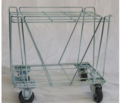 Embase métallique roulante surélevée