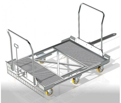 Base roulante charge lourde