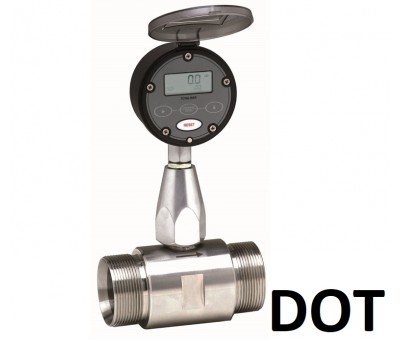 Débitmètre à turbine inox pour liquides propres DOT