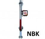Mini jauge de niveau magnétique Bypass NBK-M - KOBOLD INSTRUMENTATION