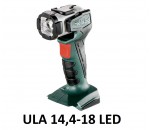 Lampe torche à LED sans fil ULA 14,4-18 LED - METABO