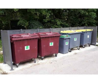 Cache poubelles métallique CCS