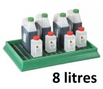 Bac de rétention 8 litres pour petits récipients - MDM MASSE DIFFUSION MANUTENTION