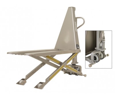 Transpalette inox Aisi 304 à grande levée 1000 kg