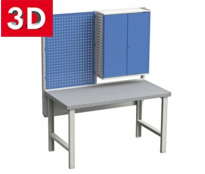 Configurateur 3D d'établi industriel