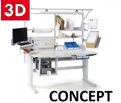 Configurateur 3D de poste de travail ergonomique industriel