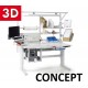 Configurateur 3D de poste de travail ergonomique industriel