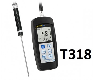 Thermomètre de précision PCE-T 318
