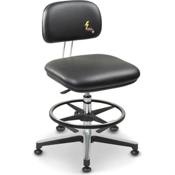 Chaise haute ESD assise cuir conducteur ANT 239EN