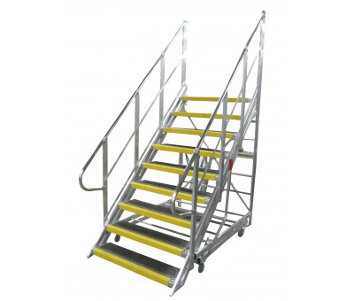 Escalier mobile sur chassis escamotable réf. ESC SP-D