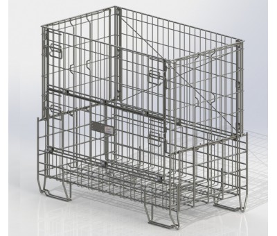 Caisse grillagée repliable Symphonie - 460 bouteilles