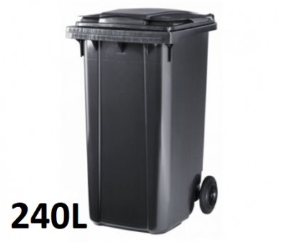 Conteneur plastique roulant - 2 roues - 240 litres