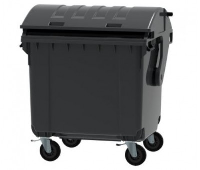Conteneur plastique roulant 4 roues - 1100 litres