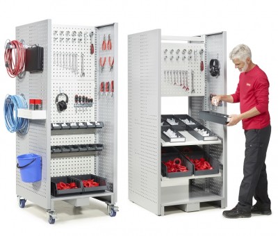 Poste de travail et de rangement flexible Lean - Treston Tower