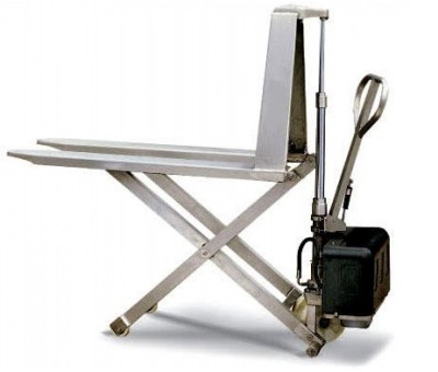 Transpalette haute levée électrique inox aisi 304