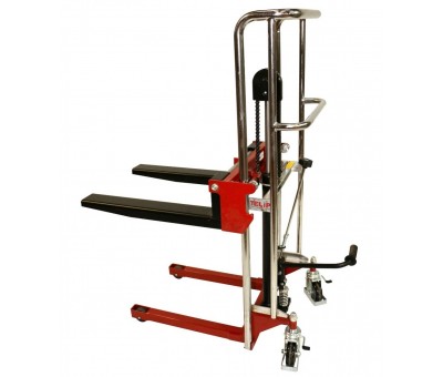 Mini gerbeur manuel hydraulique à écartement de fourche réglable MG400