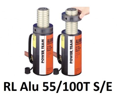 Vérin aluminium simple effet 55 et 100 Tonnes type RL