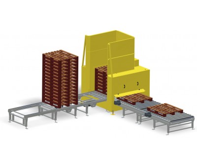 Dépileur de palettes automatique intégré