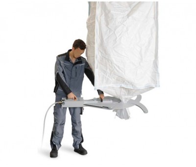 Vanne à pince pneumatique pour vidange de big bag