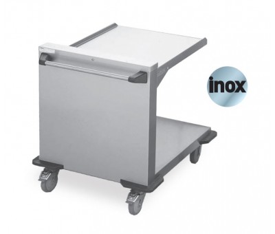 Chariot desserte inox à niveau constant 200 kg