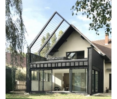 Extension de batiment en ossature métallique