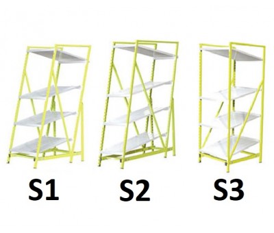 Rayonnage Kanban à tablettes inclinées 8003