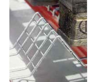 Butée podium pour rayonnage double face