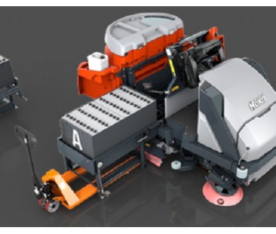 Vente Balayeuse laveuse autoportée à batterie B400RH/RM (HAKO FRANCE)