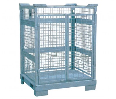 Conteneur grillagé gerbable à portes