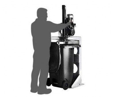 Presse pour bac à déchets roulant 240 à 370 litres