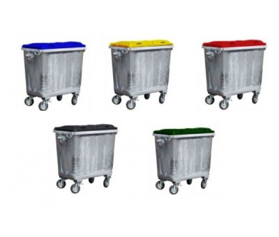 Achat Conteneur poubelle métallique 660 / 770 / 1100 litres