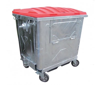 Achat Conteneur à déchets acier 1100L à porte frontale