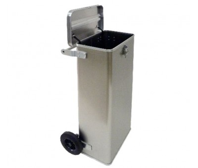 Bac roulant sécurisé aluminium 120 litres