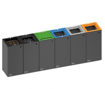 Station de tri de déchets modulable QUADRAPOLE