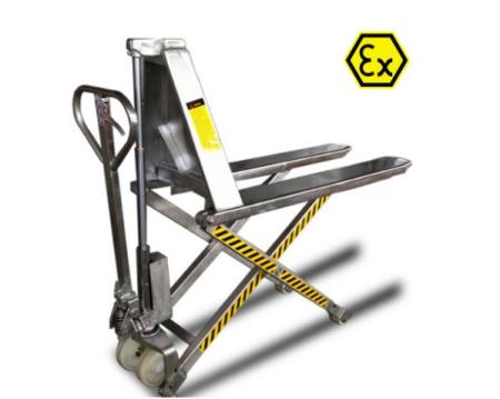 Transpalette haute levée ATEX catégorie 2GD