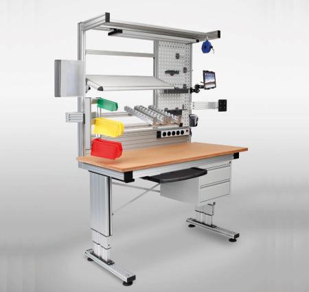 Poste de travail ergonomique sur mesure réglable en hauteur RK Easywork