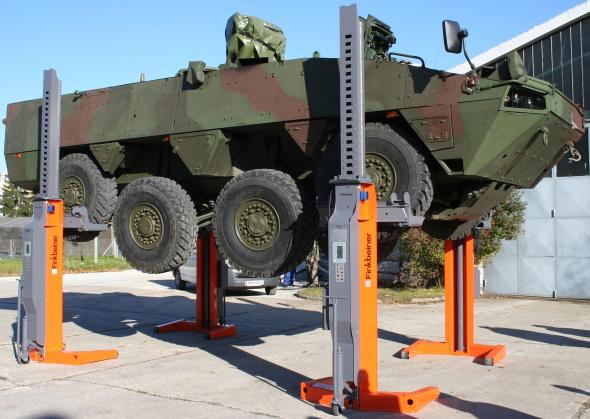 Devis Colonnes élévatrices mobiles pour véhicules spéciaux - Roues jusqu'à 1490 mm