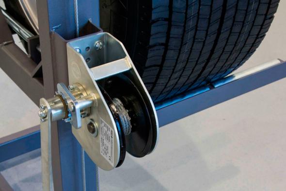 Achat Chariot lève roue à treuil Ø 500-1800 mm levée 1600 mm