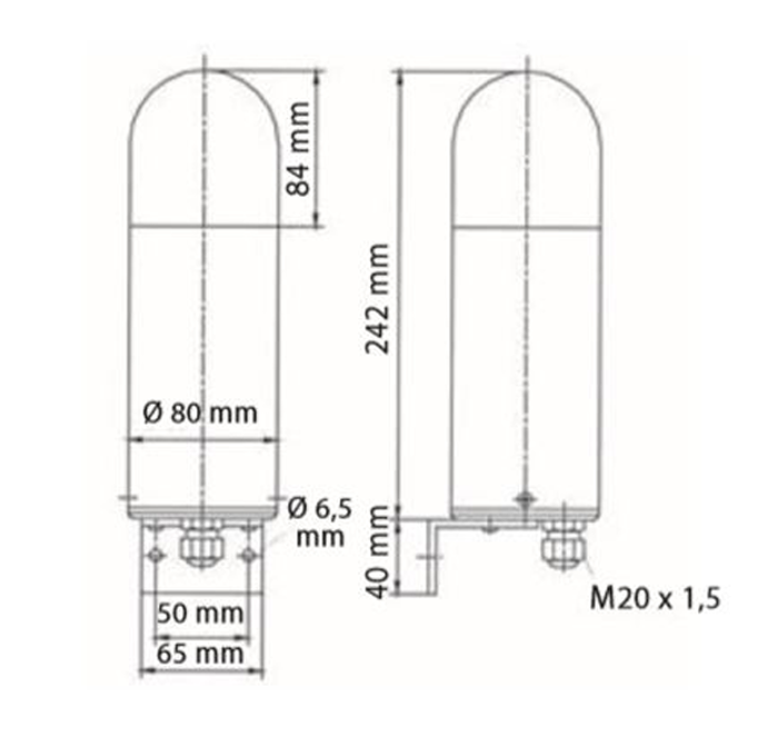 Vente Feu flash industriel 15 Joules IP54 haute visibilité 360° (ae&t)
