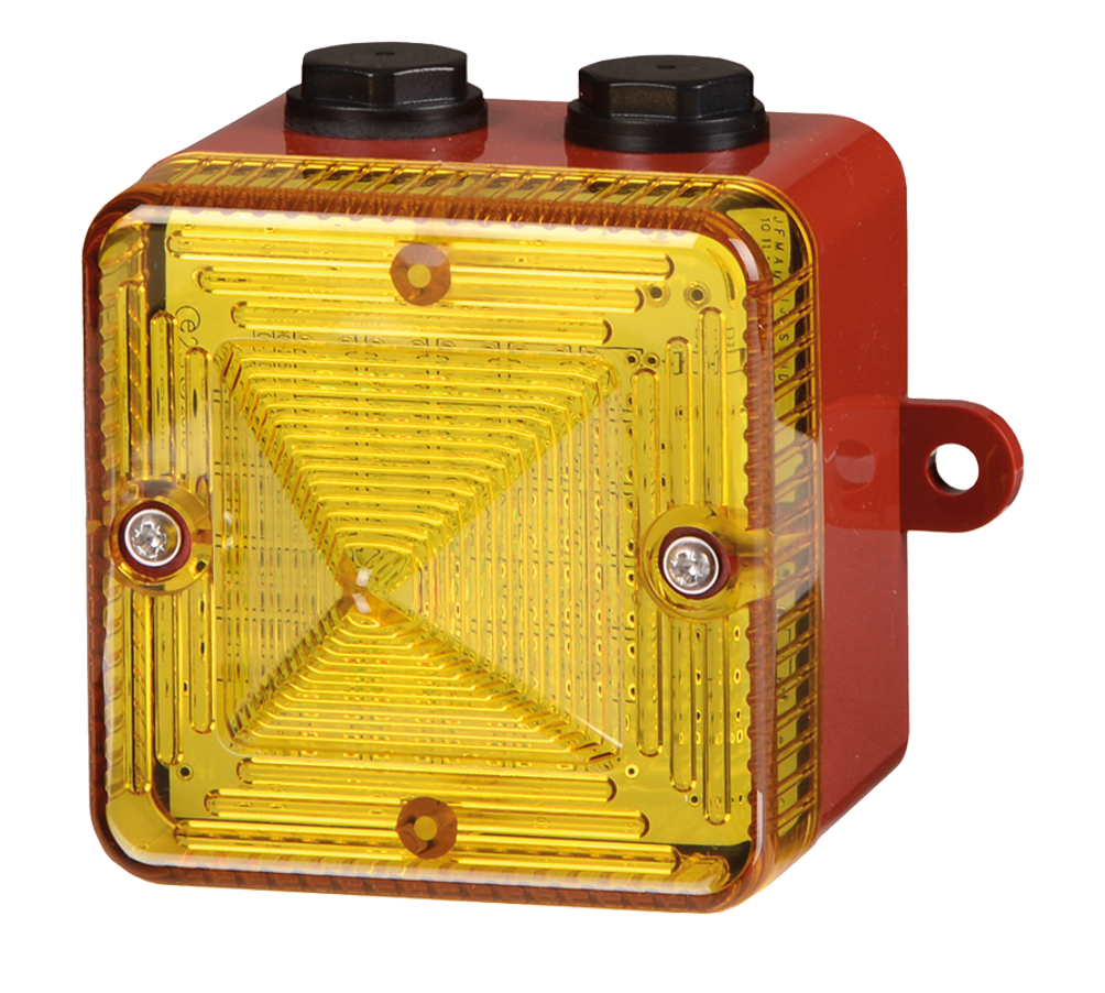 Feu flash compact multifréquence 5J IP66 certifié EN54-23