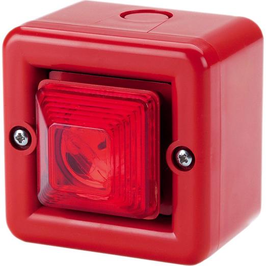 Combiné compact feu flash 0,5J sirène 104dB 32 sons IP66 MINITL 24Vcc - ae&t