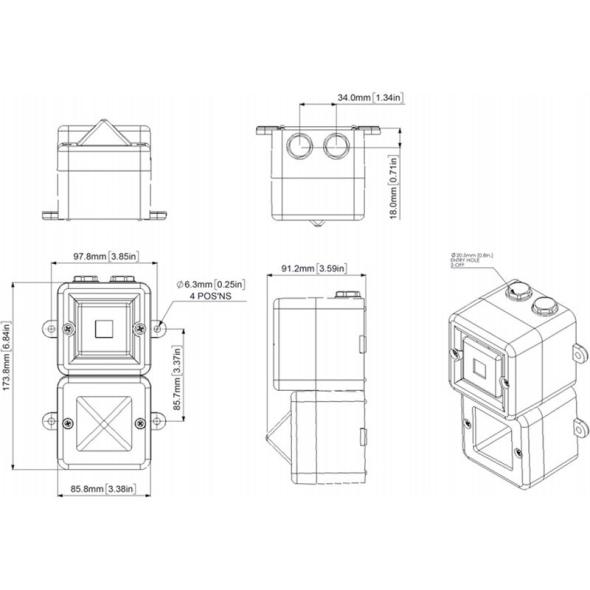 Devis Combiné TONAFLASH® feu xénon 5J / sirène 110 dB 64 sons - IP66 TL100XV2