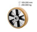 Roue industrielle en polyuréthane coulé Novatech 250-800 kg ITP Shore A 92 ou A 80